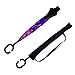 Double Layer Wind Proof,UV Proof Reverse Folding Inverted Umbrella Travel Umbrella with C Shape Handle and Carrying Bag-Purple Flower