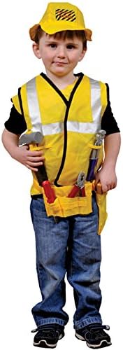 Dress Up America Role Play Costumes Collection (3-7 Year, Construction Worker Role Play Dress Up Set)