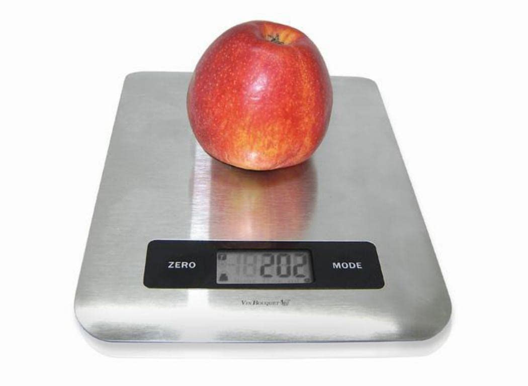 Nerthus FIH 027 Kitchen scale. High precision scale. Made in stainless steel being easy to clean