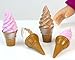 Sophia's Ice Cream Cone 8 Pc. Set for 18 Inch Pretend Play for Dolls, Includes 4 Ice Cream Cones & 4 Paper Napkins. Doll Play Food of 2 Flavors Strawberry and Chocolate & Vanilla Swirl