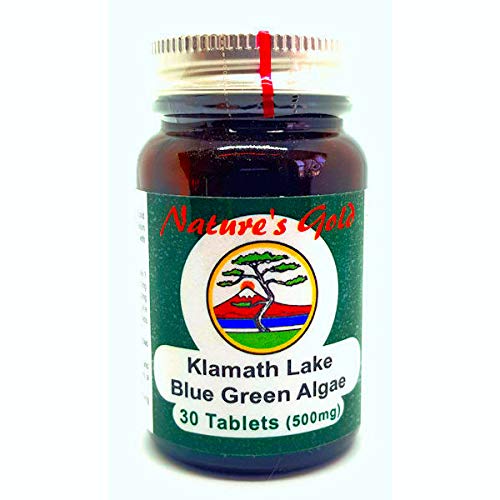 Nature's Gold Organic Klamath Lake Blue Green Algae Supplement 500mg 30 Tablets