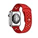 top4cus 42mm Soft Silicone Replacement Sport Strap iWatch Band for Apple Watch 42mm Edition & Sport & Apple watch NIKE Series 1 and Series 2 - Small/Medium - Nike Special Red