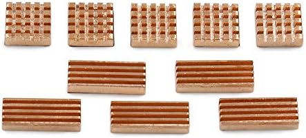10-Pieces Adhesive Back Copper Heatsink Fin For PC VGA GPU Chipset DDR3 RAM Memory