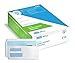 Self Seal Double Window Security Envelopes (#10 - Box of 500), for Invoices, Statements and Legal Documents (4 1/8