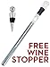Iceless Wine Chiller - Single 3-in-1 White Wine Chiller Stick, Aerator & Pourer for Any Bottle. Wine Stopper Included!