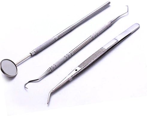 Stainless Steel Dental Tool Kit Dentist Teeth Clean Hygiene Picks Mirror