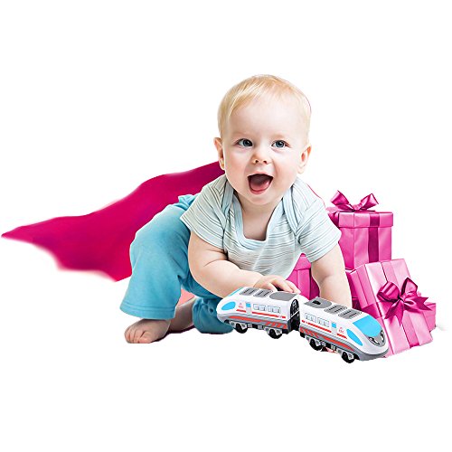 image for ZONXIE Magnetic Battery Operated Action Train Powerful Engine Bullet T