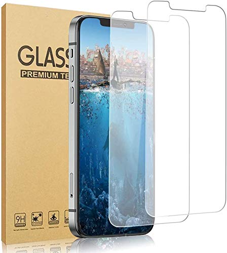 Glass Screen Protector Compatible with iPhone 12 Series, Premium Tempered Glass Screen Protector for Apple iPhone 12 Series 9H Hardness, 0.3mm Thick (6.1'', Transparent)