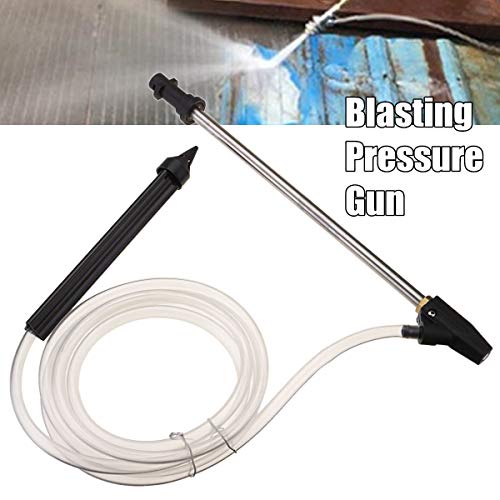 Kangkangk Portable Sand Blaster Wet Blasting Washer Sandblasting Kit for Karcher K Series High Pressure Washers Blasting Pressure Gun