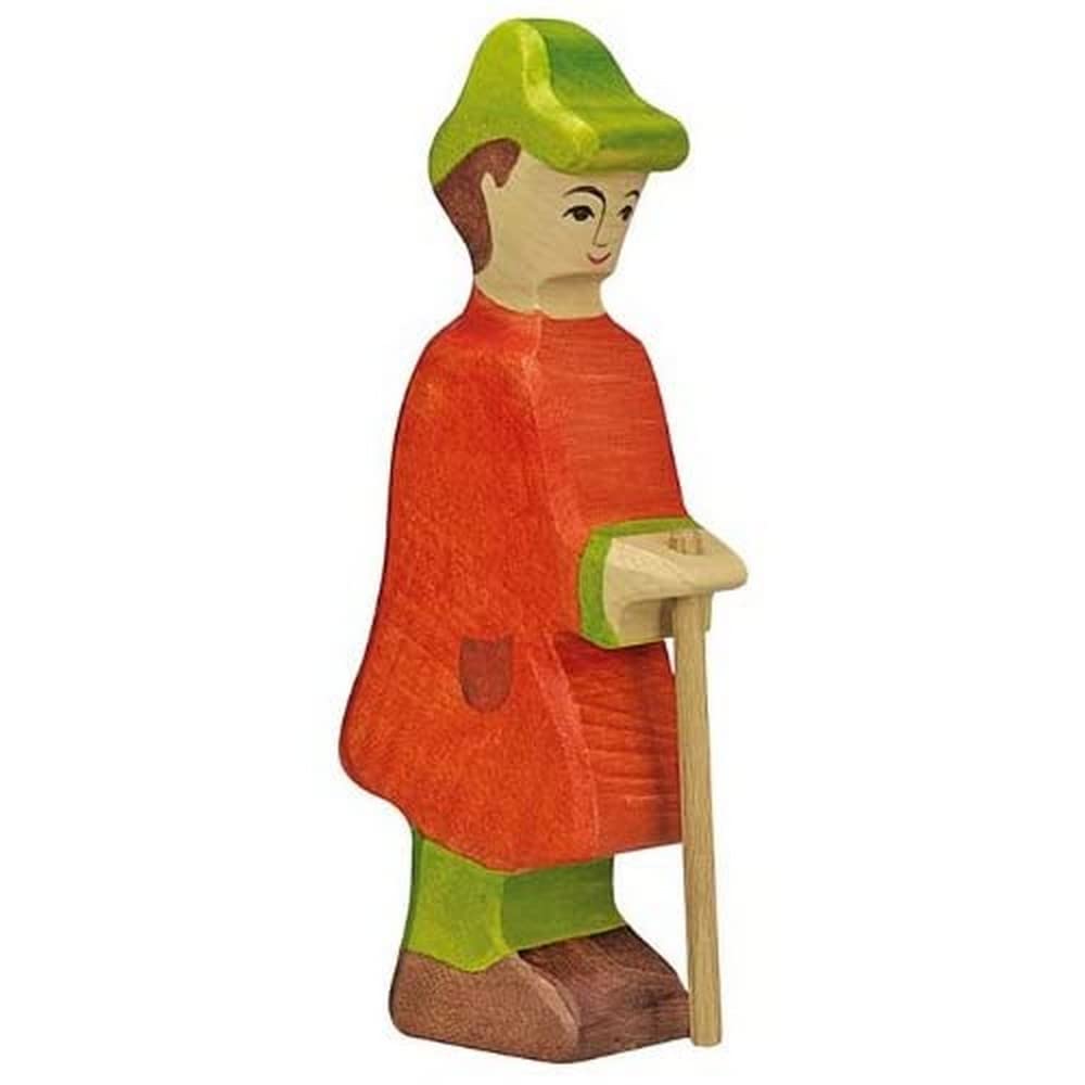 Holztiger Shepherd with Staff