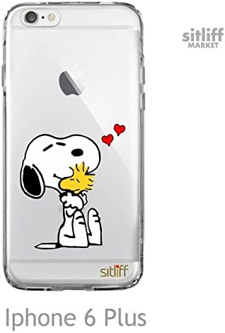 Transparent Case Snoopy hearts Iphone 6 Plus case by sitliff (Transparancy/Hearts Iphone 6 plus)