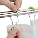 Amazer Shower Curtain Hooks, Decorative Shower Curtain Hooks Stainless Steel Shower Curtain Hooks and Shower Hooks for Bathroom Shower Rods Curtains-Set of 12, Green