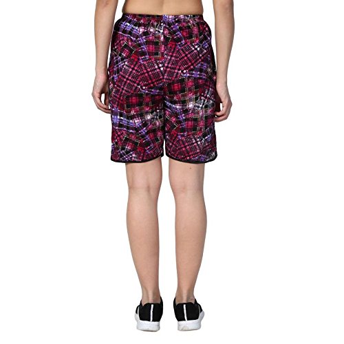 af affair pink cotton check shorts for girls & womens