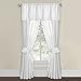 Levinsohn Textile White Microfiber Eyelet Curtain Panel Pair 42 x 63 63 Inches