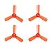 Crazepony 12pcs 1935 1.9 Inch 3-Blade Propeller Triblade Prop 1.5mm Mounting Hole Compatible with 1103 1104 1105 Motors for DIY Micro FPV Drone Quadcopter