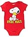Peanuts Snoopy Baby Boys 4 Pack Bodysuits Charlie Brown Woodstock Joe Cool 6-9 Months