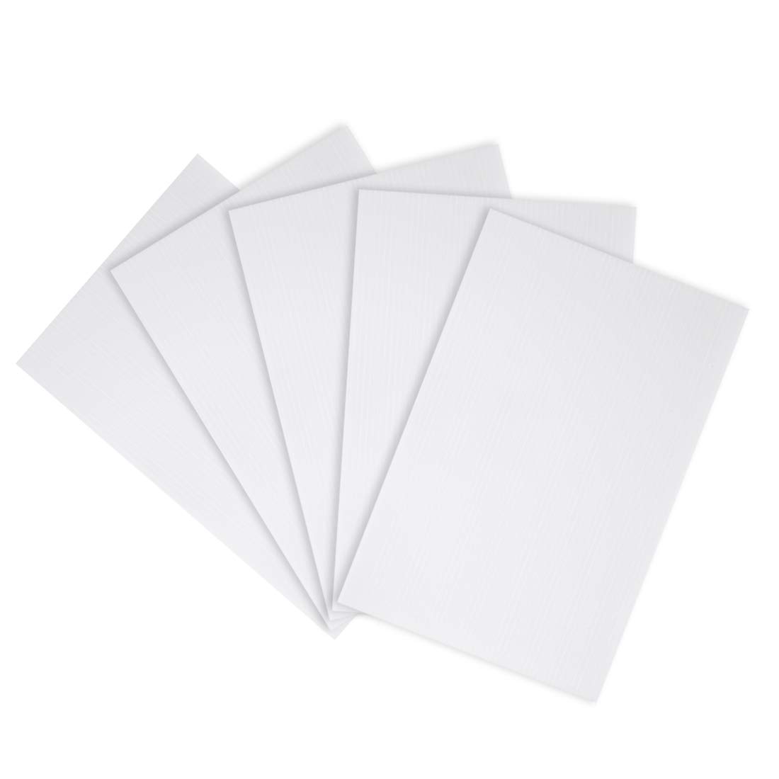Photo 1 of uxcell Corrugated Plastic Sheets,3mm White Blank Yard Lawn Signs,8 Inch x 12 Inch,Waterproof Sign Blank Board 5pcs