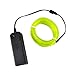 RioRand Neon Light,EL Wire Lights,Glowing Strobing Electroluminescent Light w/Battery Pack for Parties Halloween Decoration(5M/15ft)