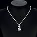 Godyce Giraffe Pendant Necklace Sterling Silver Plated for Women Crystal Jewelry Gift