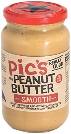 Pics Peanut Butter - Smooth Peanut Butter - Made in New Zealand - 13.4oz