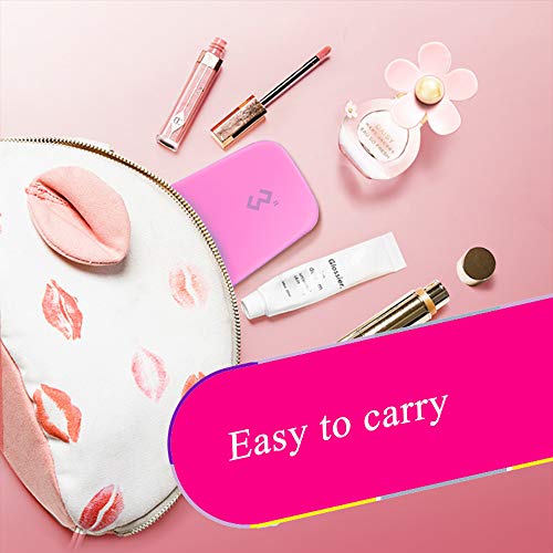 Woniutch Bulk Contact Lens Case Travel Kit with Mirror,6 Sets Design (Pink)