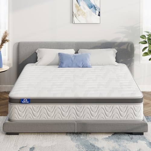 Suilong Mattress 90 x 190, 30 cm Thick Mattress with Independent Pocket Springs and Memory Foam, Hybrid Mattress 7 Support Zones, Breathable, Oeko-Tex Certified