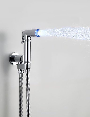 Water-saving High Pressure LED Bidet Sprayer Handheld Bidet for toilet, Chrome