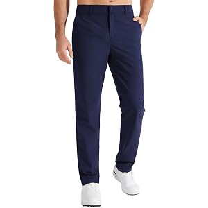 MAGE MALE Mens Golf Pants 30"/32"/34" Stretch Quick Dry Lightweight Trousers