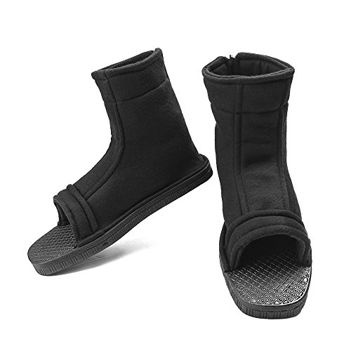 Naruto Uchiha Sasuke Haruno Sakura Ninja Cosplay Black Shoes Sandals 