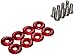 7th Gear Racing Premium Billet Aluminum Beauty Fender / Bumper / Bolt & Washer Engine Bay Dress Up Kit 8 Piece set (RED)