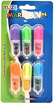 TOKENZ Assorted Pastel - Highlighter Pen - Wallet of 6 Color Stationary Gifts for Kids