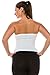 Kurve Women’s Strapless Tube Top - Medium Length Seamless Bandeau Stretchy Sexy Bra Tops, UPF 50+ (Made in USA), White, X-Small/Medium