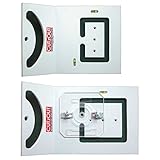 CUTzOUT Single and Double Gang Electrical and Low Voltage Box Hole Cutting Template Tools with Attachment for Spiral Saws, Cut-Out, and Rotary Tools