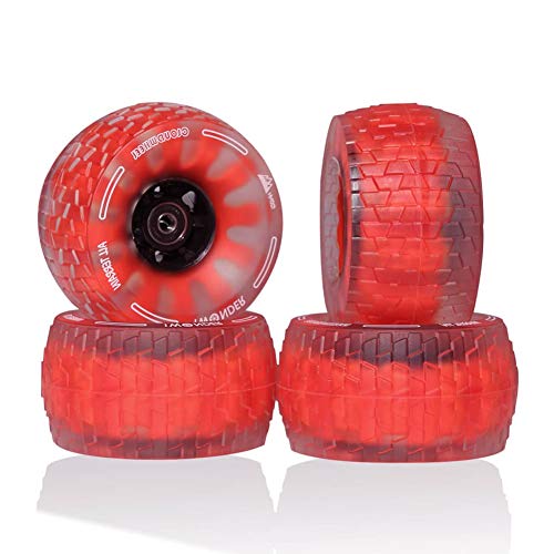 IWONDER Cloud Wheel Electric Skateboard Wheels 120mm Patented Damping Foam Core All Terrain Off Road 78A Translucent Urethane Longboard Wheels