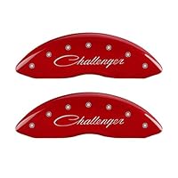 MGP Caliper Covers 12162SCLSRD Caliper Cover with Red Powder Coat Finish, (Set of 4)