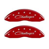 MGP Caliper Covers 12162SCLSRD Caliper Cover with Red Powder Coat Finish, (Set of 4)