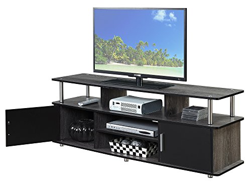 Convenience Concepts Designs2Go 60" Monterey TV Stand, Weathered Gray / Black