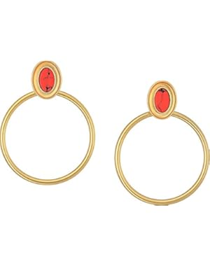 Womens Bright and Bold Hoops Earrings