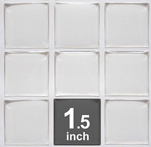 500 Pcs. 1.5 inch - (38.1mm) Clear Square Epoxy Stickers - FREE SHIPPING