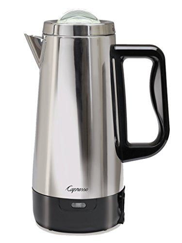 Click Here to See More Images Capresso 405.05 12 Cup Perk Coffee Maker, Metallic (Certified Refurbished)