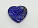 Single Polished Lapis Lazuli 25mm (1in) Puffy Heart - Natural Tumbled Gemstone Throat Chakra - Blueshift Industries