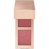 Patrick Ta Double-Take Mini Blush Duo, She Goes to the Gym, Cream and Powder, 0.25 Ounce, Natural Radiant Finish