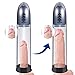 Automatic Penis Vacuum Pump for Men, Fovel Cock Enlarger with 4 Suction Intensities for Stronger Bigger Erections Improve, Rechargeable Male Enhancing Masturbator Sex Toy with Cylinder & Scale