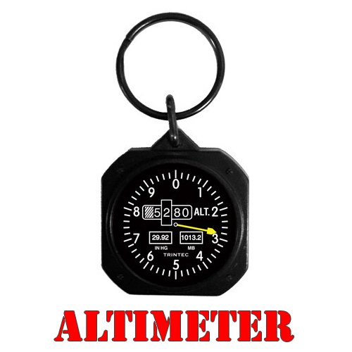 Instrument Theme Keychain Altimeter