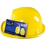 Yellow Construction Hat for Adults - 12 Plastic Hard Hats by Funny Party Hats