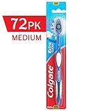 COLGATE Extra Clean Toothbrush Medium, Medium Toothbrush, Bulk Toothbrushes, Travel Toothbrush,  (Case of 72) (Model Number: 155114)