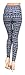 VIV Collection One Size Fashion Print Leggings, Waves of Paisley