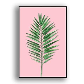 Framed Canvas Wall Art for Living Room, Bedroom Leaves Canvas Prints for Modern Home Decoration Ready to Hang - 16"x24" inches