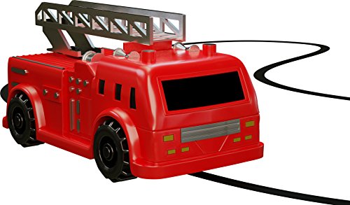 Magic Inductive Truck [Follows Black Line] Magic Toy Car for Kids & Children - Best Toddler Toys MINI Magic Pen Inductive Fangle Kids Fire Truck Follow [Red Fire Truck]