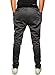 HEMOON Men's Jogging Pants Tracksuit Training Running Trousers Dark Grey L